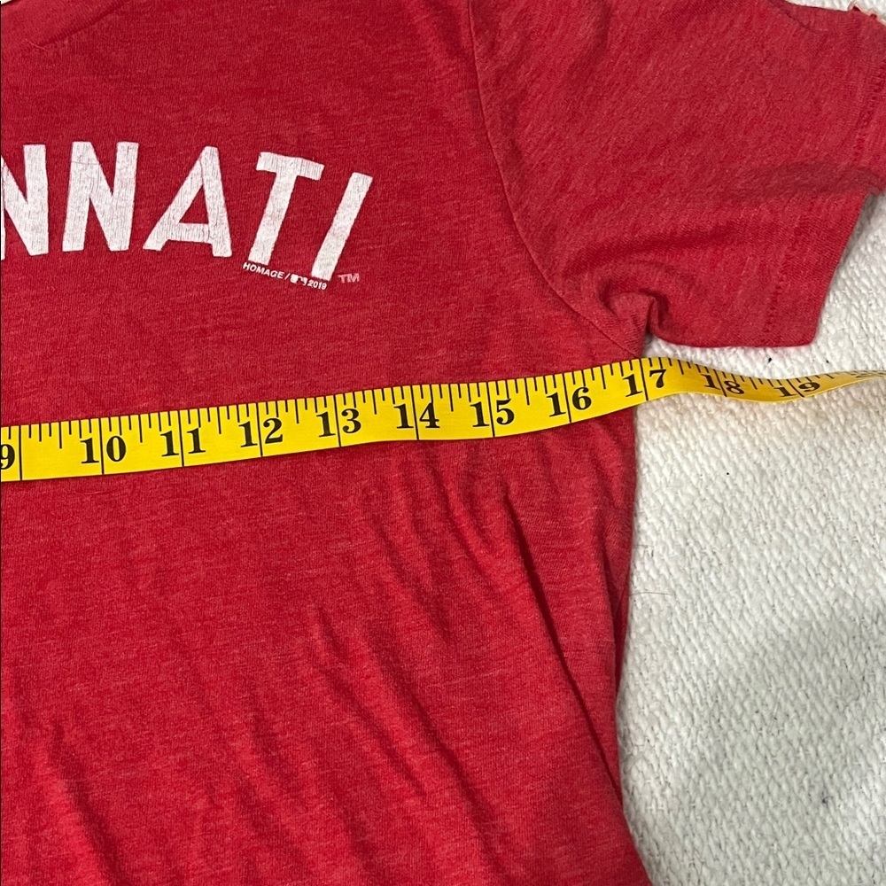 HOMAGE Red Cincinnati Short Sleeve Tee - Picture 3 of 5